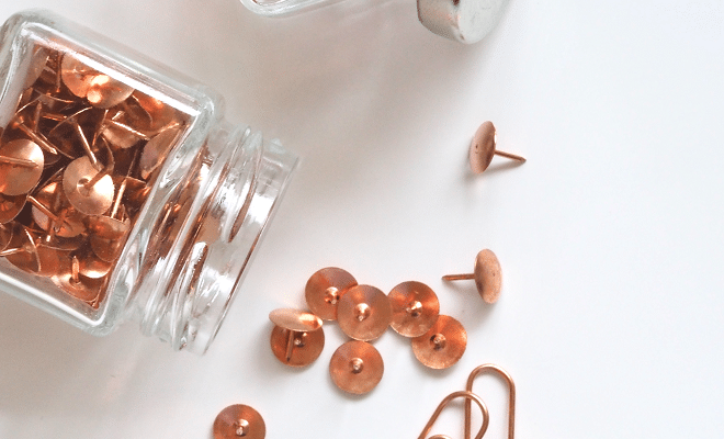 Rose Gold, Bronze And Copper